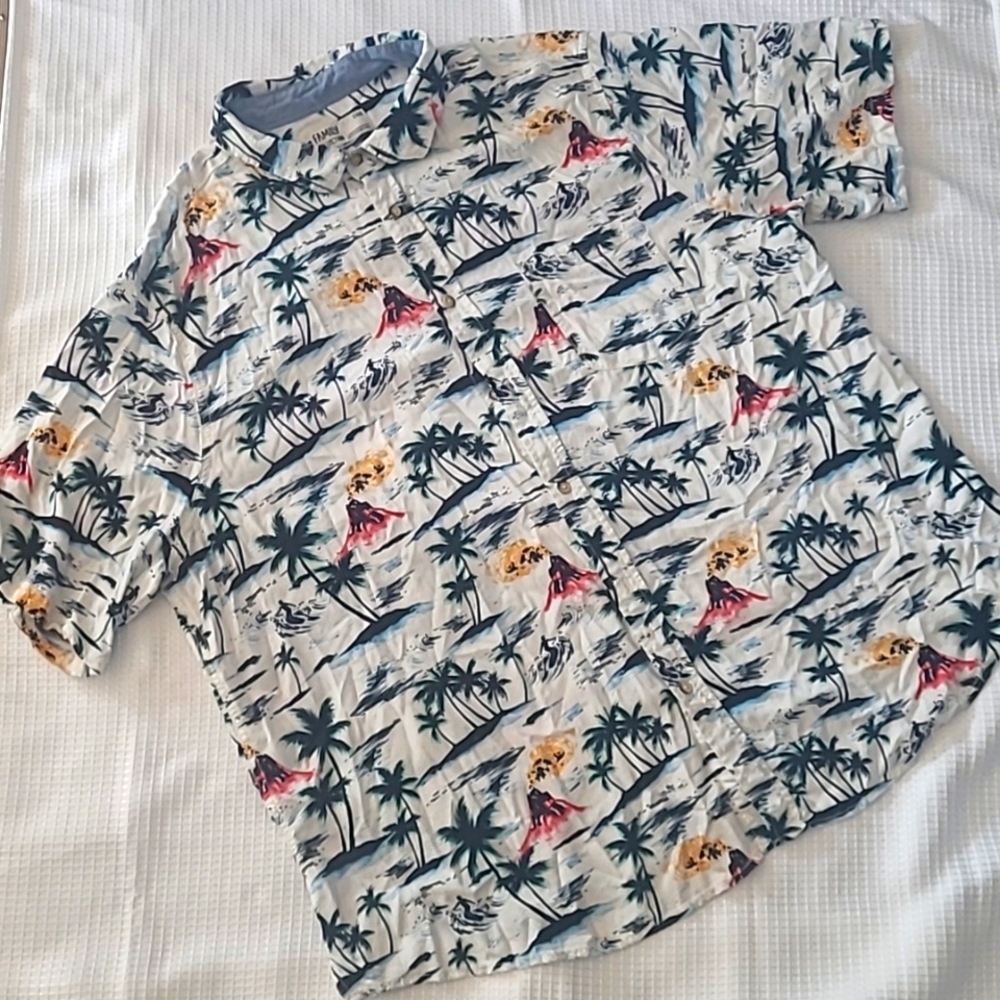 Men's Button Down Hawaiian Shirt